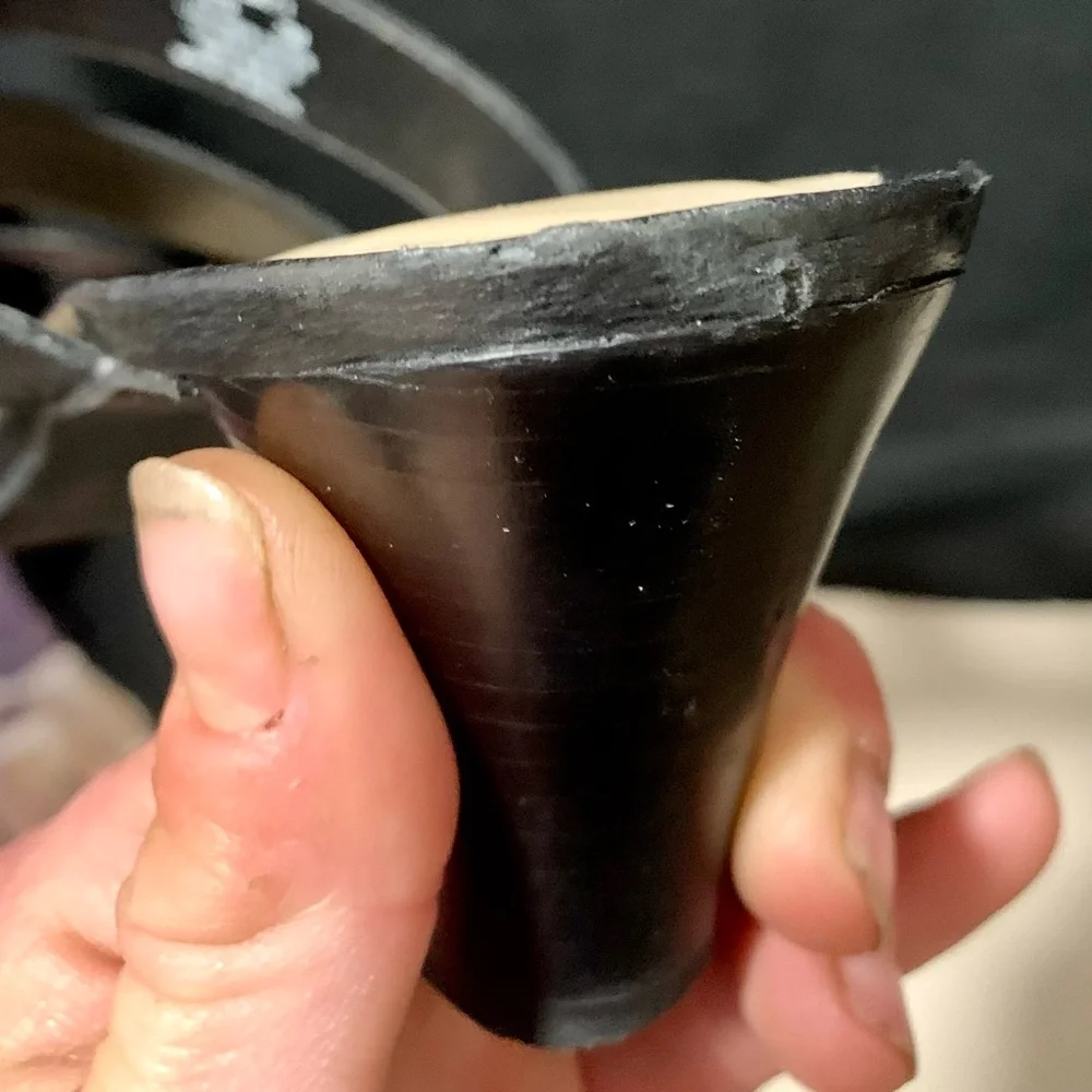 Naturalizer Black Leather Strappy Slide Heels Size 7M - Picture 10 of 10